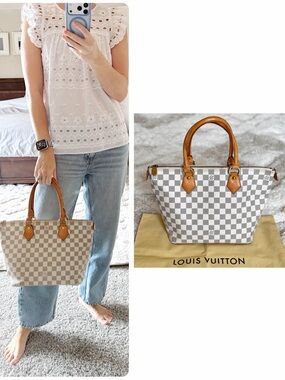 Louis Vuitton Saleya PM Damier Azure Satchel Bag